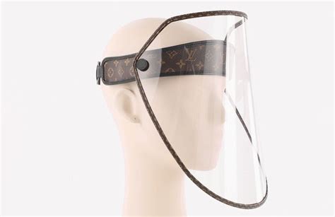 louis vuitton face shield|Louis Vuitton plastic face shield.